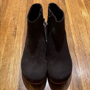 Papillio Birkenstock Ankle Boots Brown Leather Narrow Womens US 7 WD